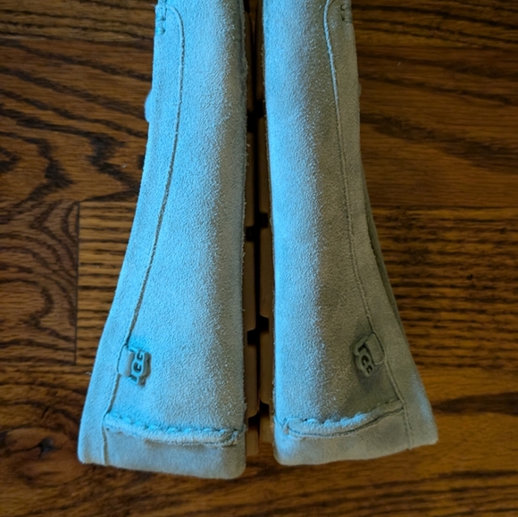 UGG® Flores Driving Loafer Baby Blue Suede Women Size 10 - Picture 3 of 5